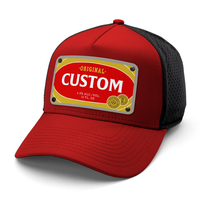 Blank Beverage Label Custom Hat