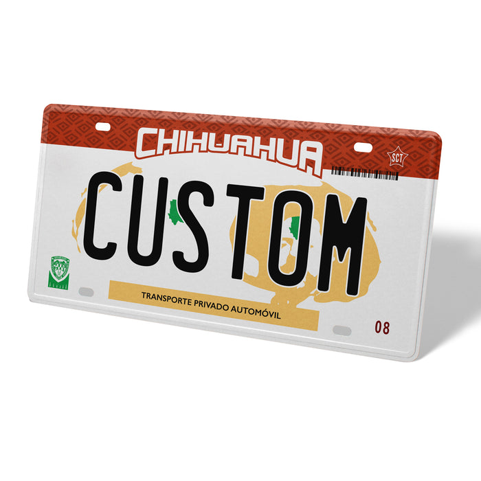 Chihuahua Metal License Plate