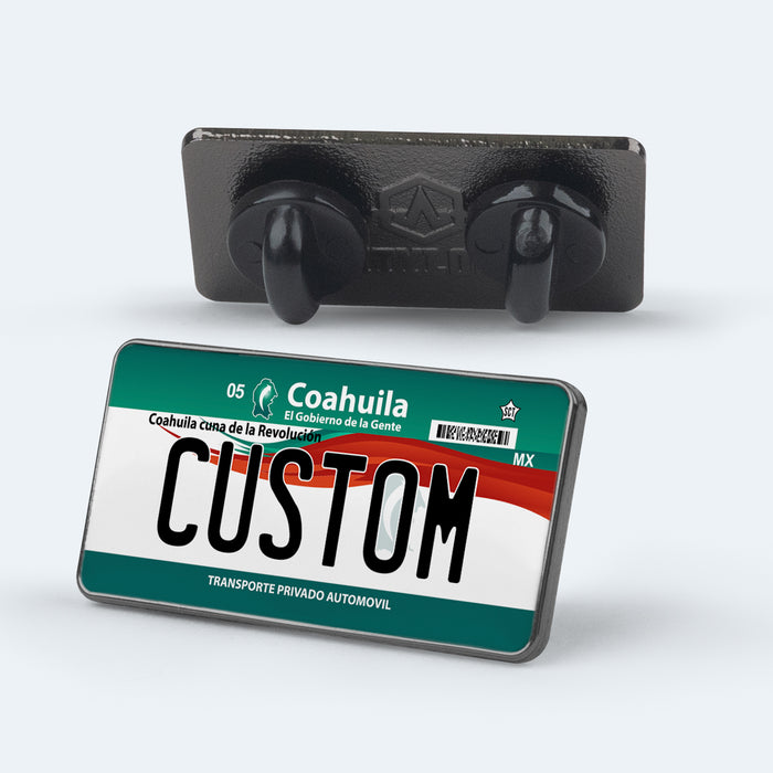 Coahuila License Plate Enamel Pin