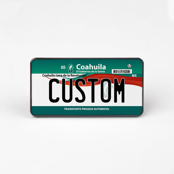 Coahuila License Plate Enamel Pin