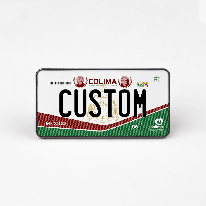 Colima License Plate Enamel Pin