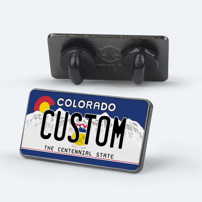 Colorado 2024 License Plate Enamel Pin