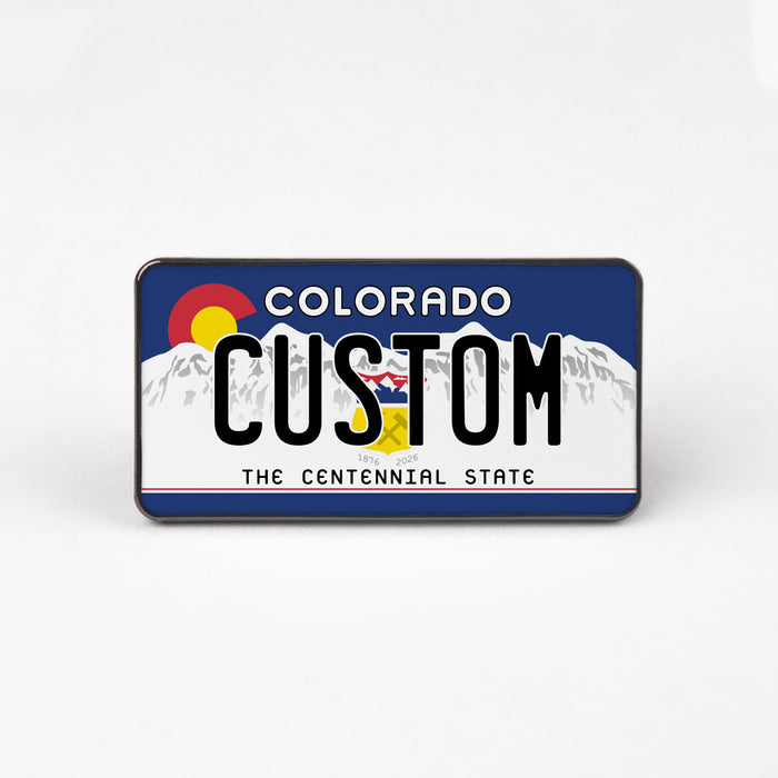 Colorado 2024 License Plate Enamel Pin