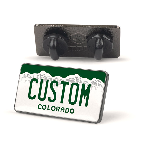 Colorado License Plate Enamel Pin