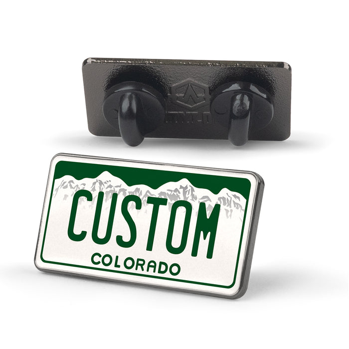 Colorado License Plate Enamel Pin