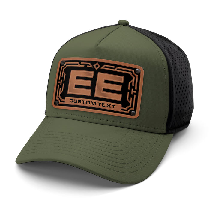 Copper 2-Letter Monogram Custom Hat