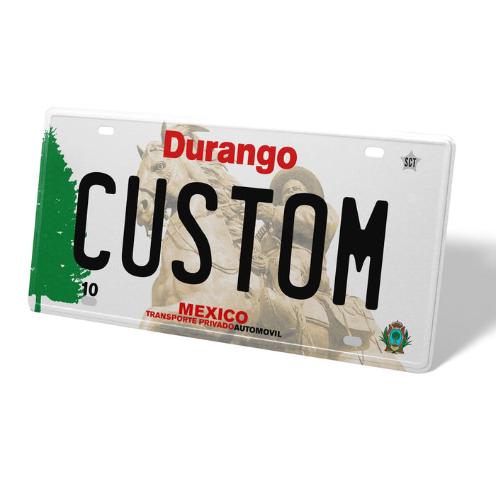 Durango Metal License Plate