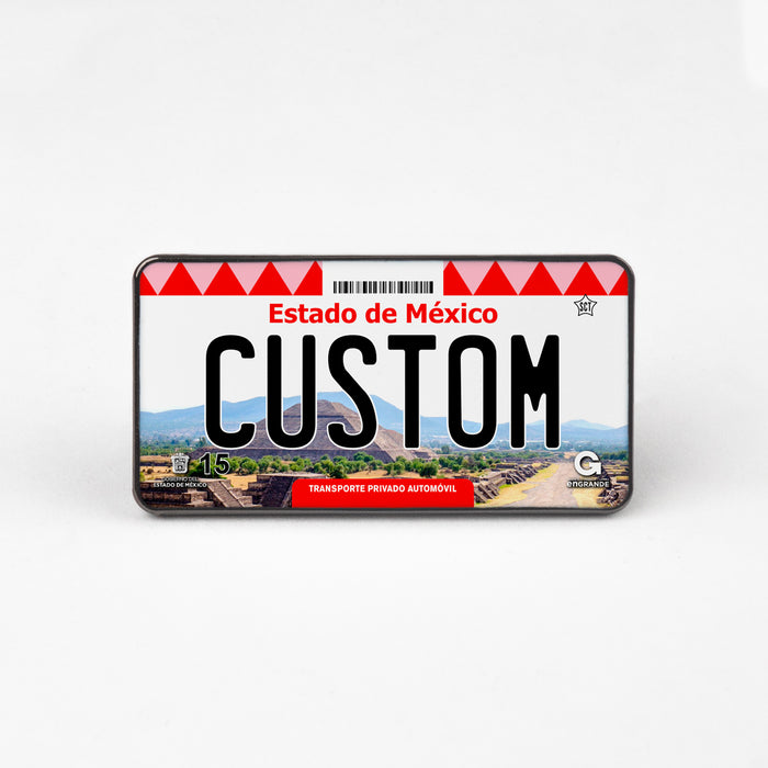 Estado Mexico License Plate Enamel Pin