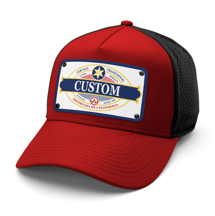 Star Beverage Label Custom Hat
