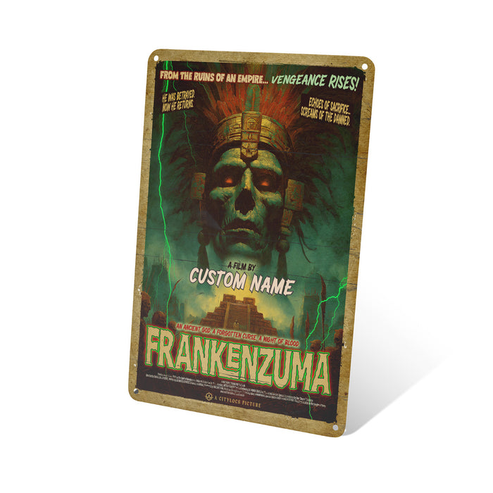 Frankenzuma Horror Movie Poster Tin Sign