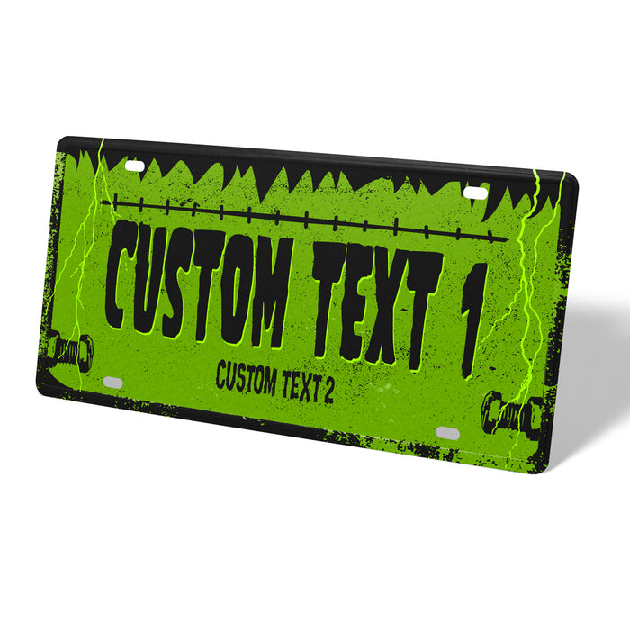 Frankie Spooky Metal License Plate