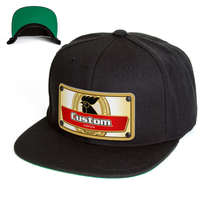 Rooster Beverage Label Custom Hat