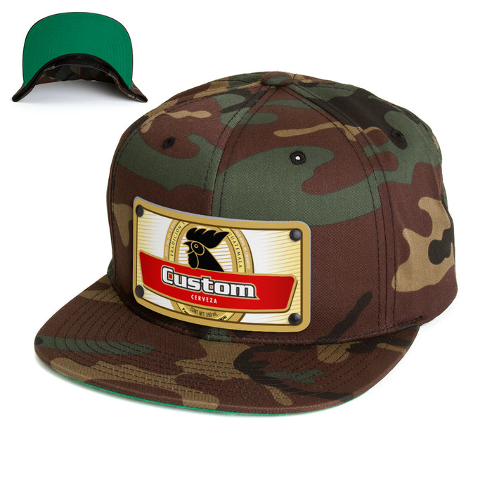Rooster Beverage Label Custom Hat