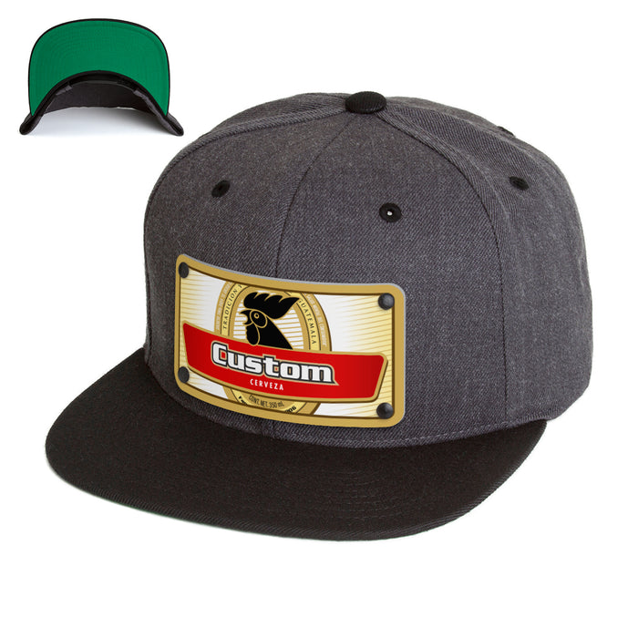 Rooster Beverage Label Custom Hat