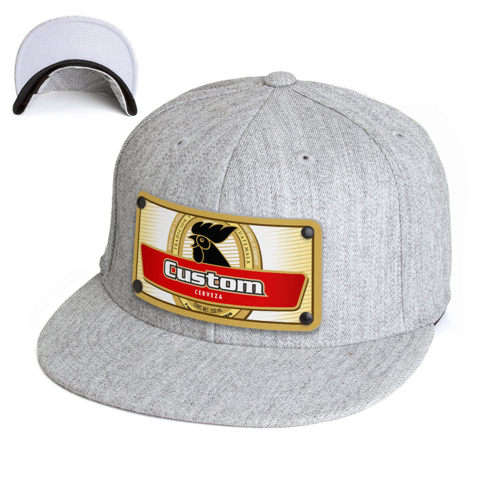 Rooster Beverage Label Custom Hat