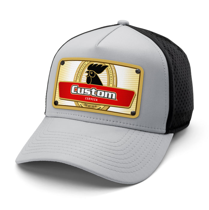 Rooster Beverage Label Custom Hat