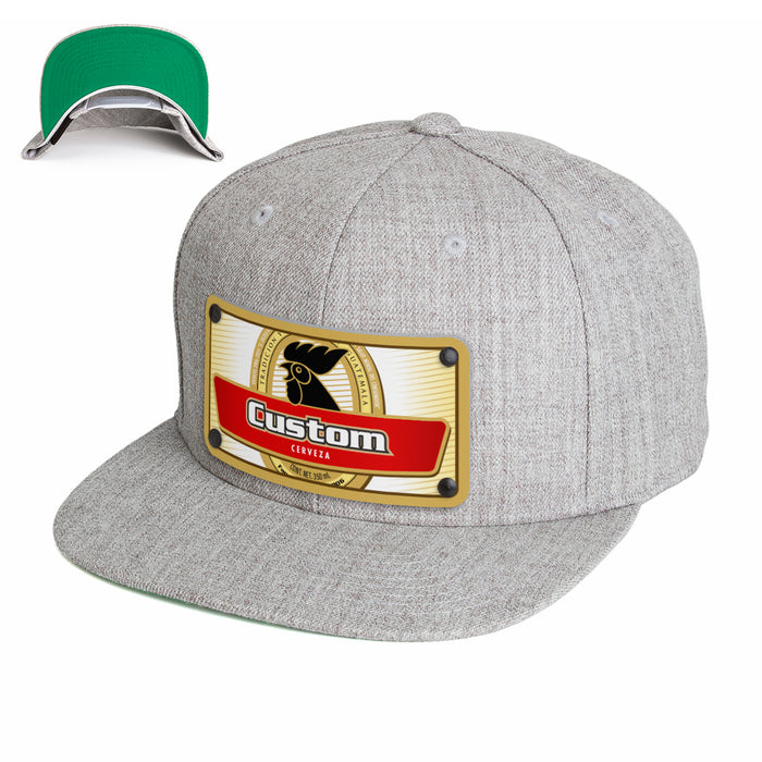 Rooster Beverage Label Custom Hat