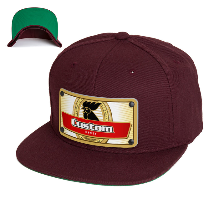 Rooster Beverage Label Custom Hat