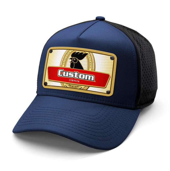 Rooster Beverage Label Custom Hat