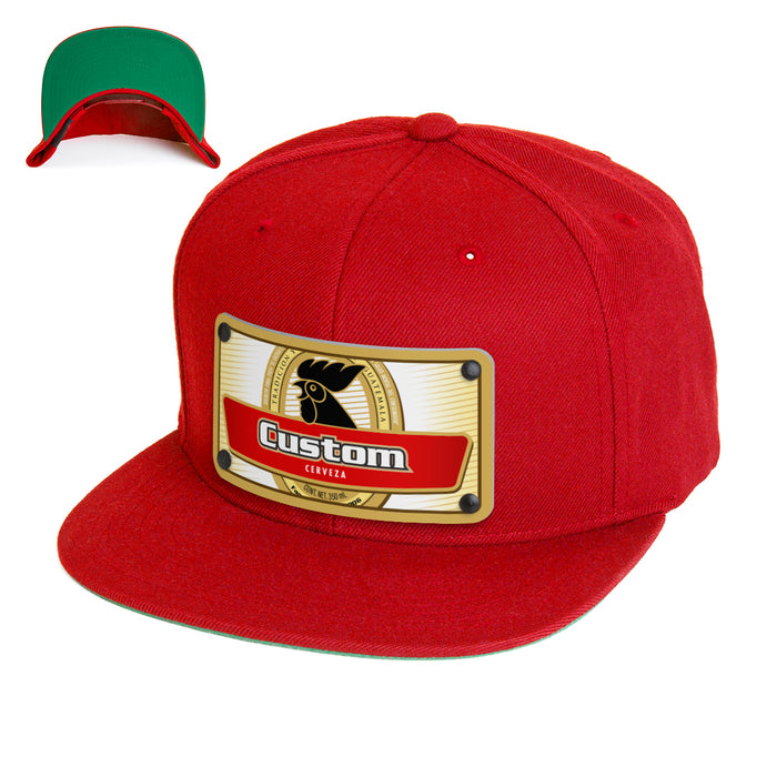 Rooster Beverage Label Custom Hat