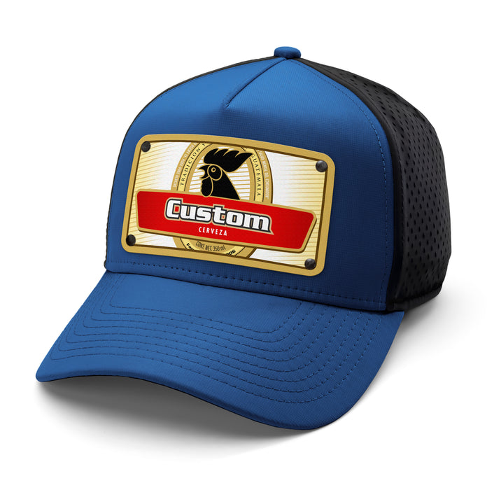 Rooster Beverage Label Custom Hat
