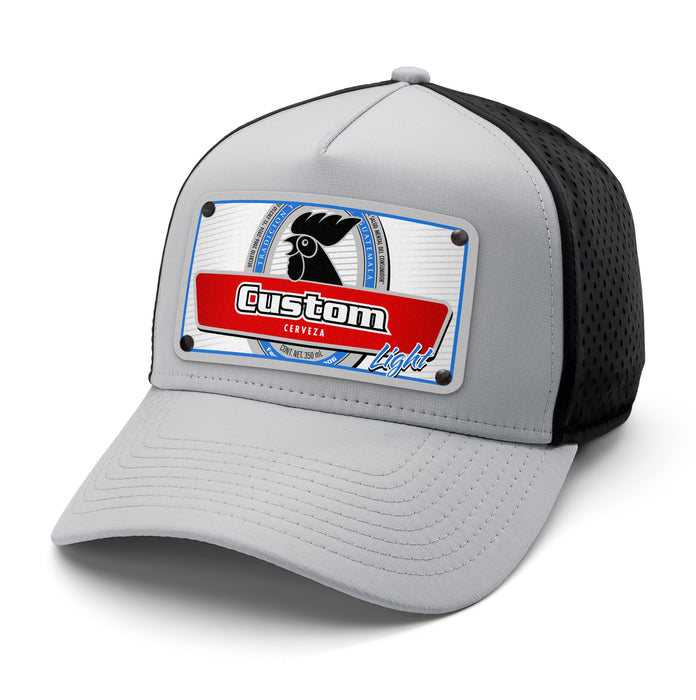 Light Rooster Beverage Label Custom Hat
