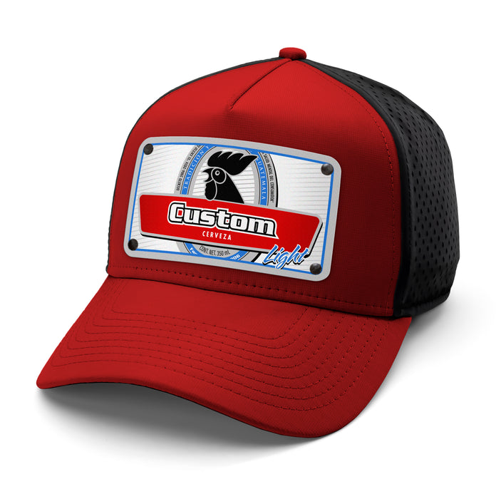 Light Rooster Beverage Label Custom Hat