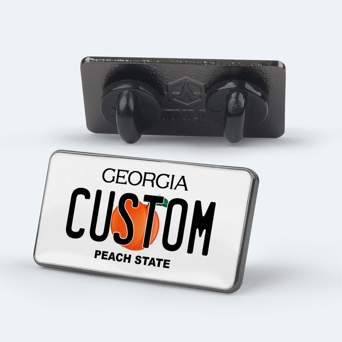 Georgia License Plate Enamel Pin