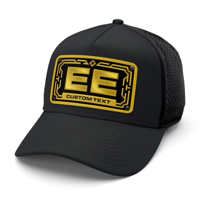 Gold 2-Letter Monogram Custom Hat