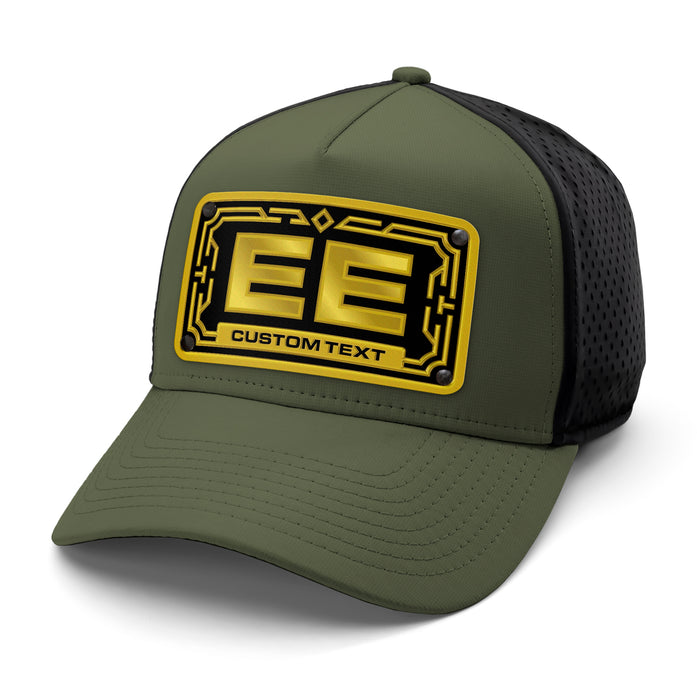 Gold 2-Letter Monogram Custom Hat