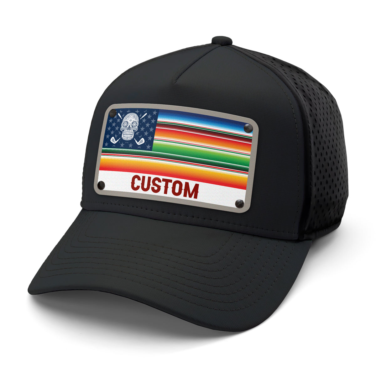 Sarape Flag Golf Custom Hat