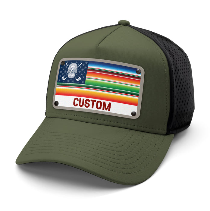 Sarape Flag Golf Custom Hat