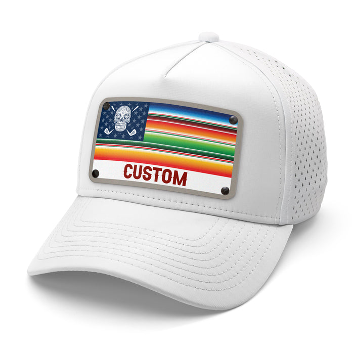 Sarape Flag Golf Custom Hat
