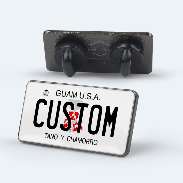 Guam License Plate Enamel Pin