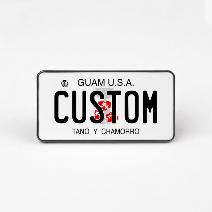 Guam License Plate Enamel Pin