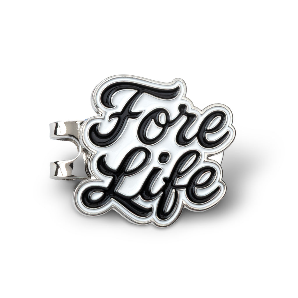 Fore Life Golf Ball Marker Hat Clip
