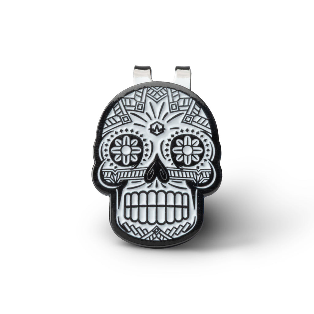 Indi Skull Golf Ball Marker Hat Clip
