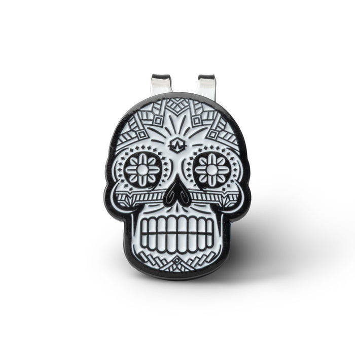 Indi Skull Golf Ball Marker Hat Clip