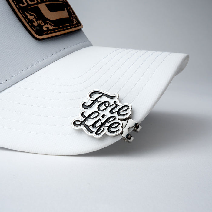 Fore Life Golf Ball Marker Hat Clip