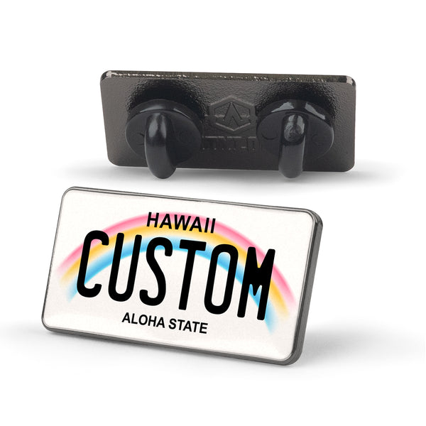 Hawaii License Plate Enamel Pin