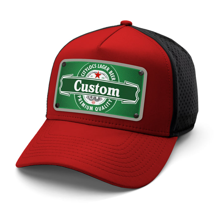 Green Netherlands Beverage Label Custom Hat