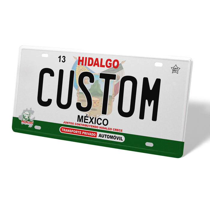 Hidalgo Metal License Plate