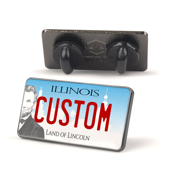 Illinois 2021 License Plate Enamel Pin
