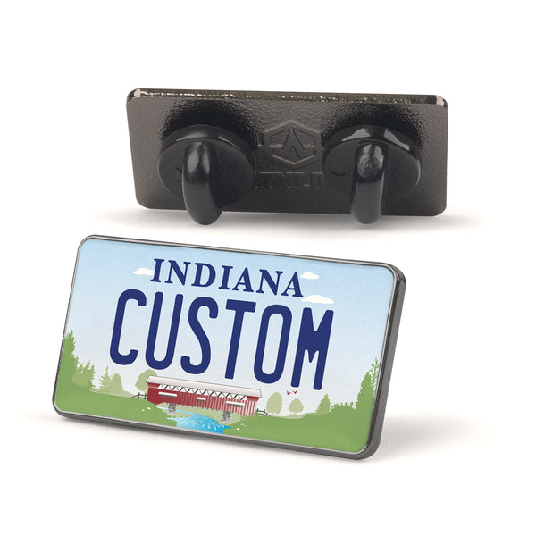 Indiana 2022 License Plate Enamel Pin