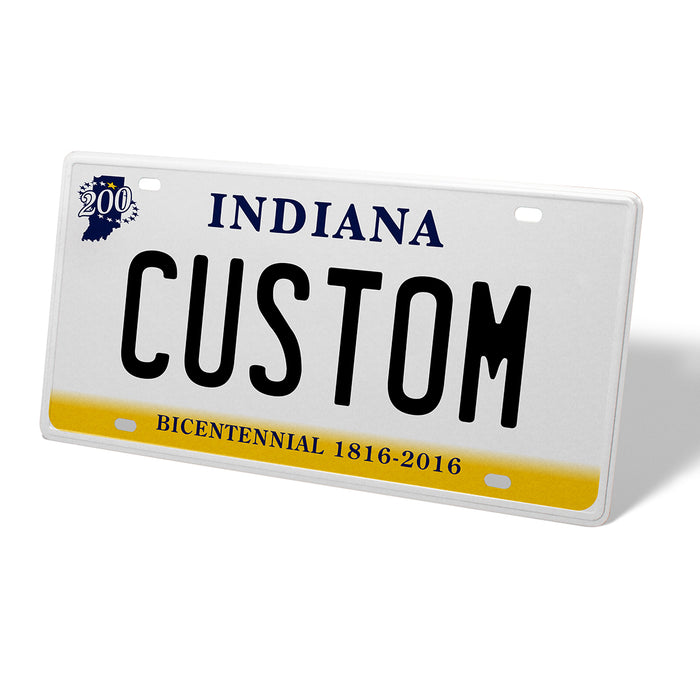 Indiana Metal License Plate