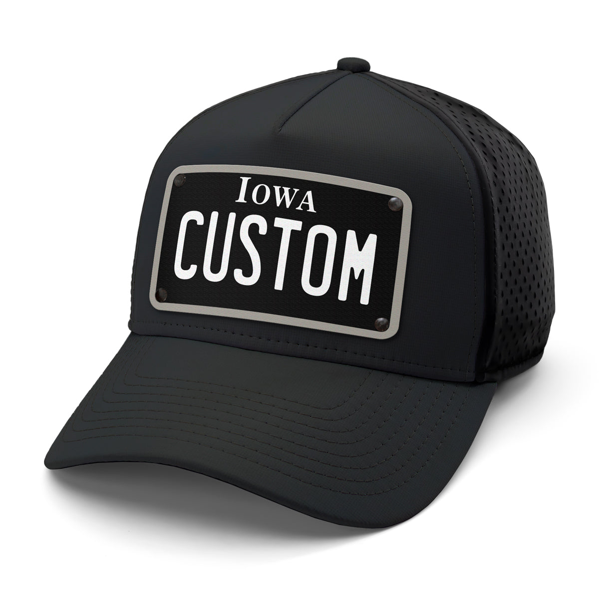 Iowa Black Plate Hat