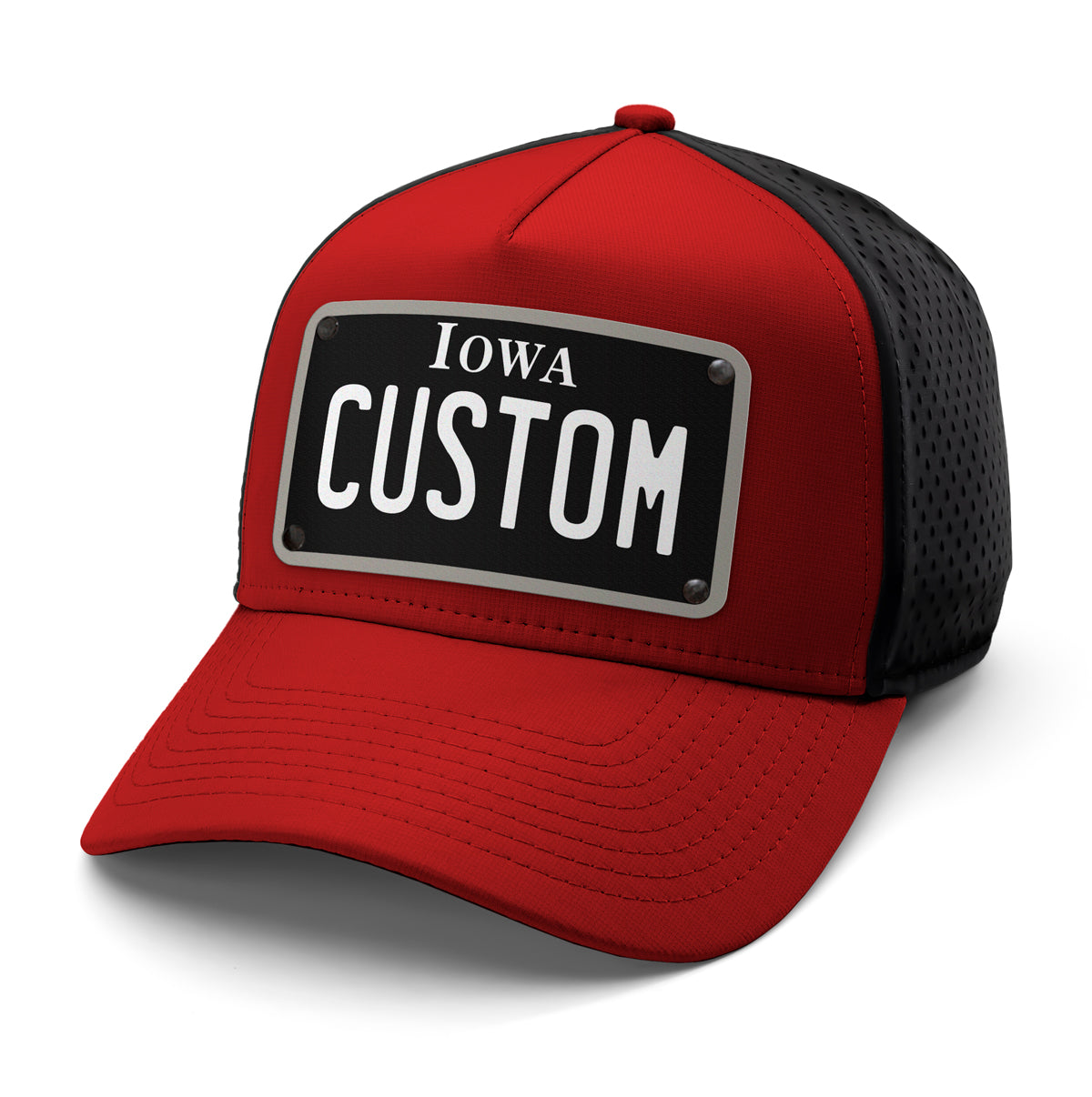 Iowa Black Plate Hat