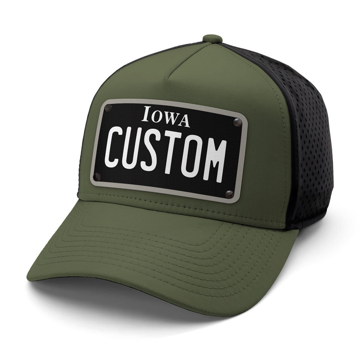 Iowa Black Plate Hat