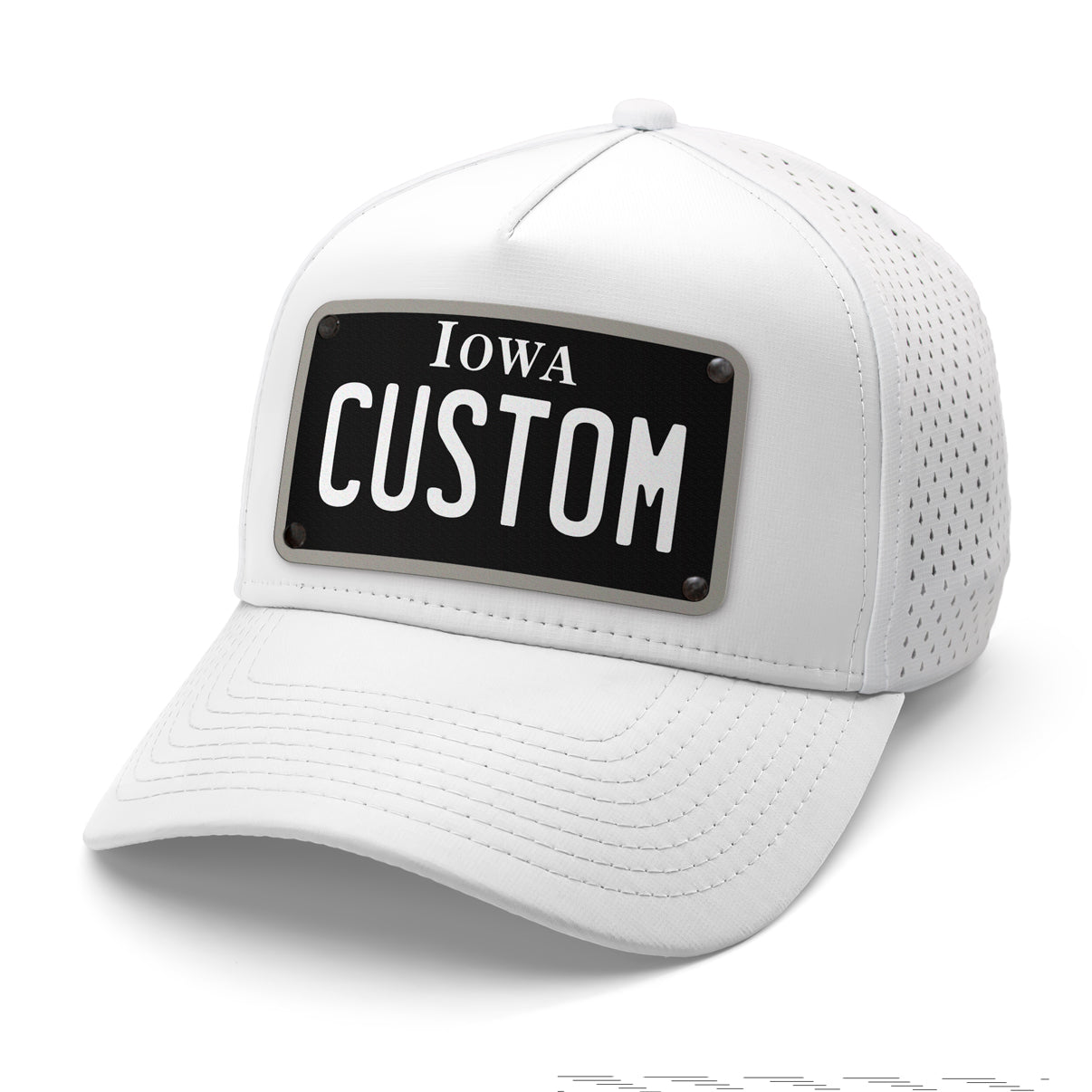 Iowa Black Plate Hat