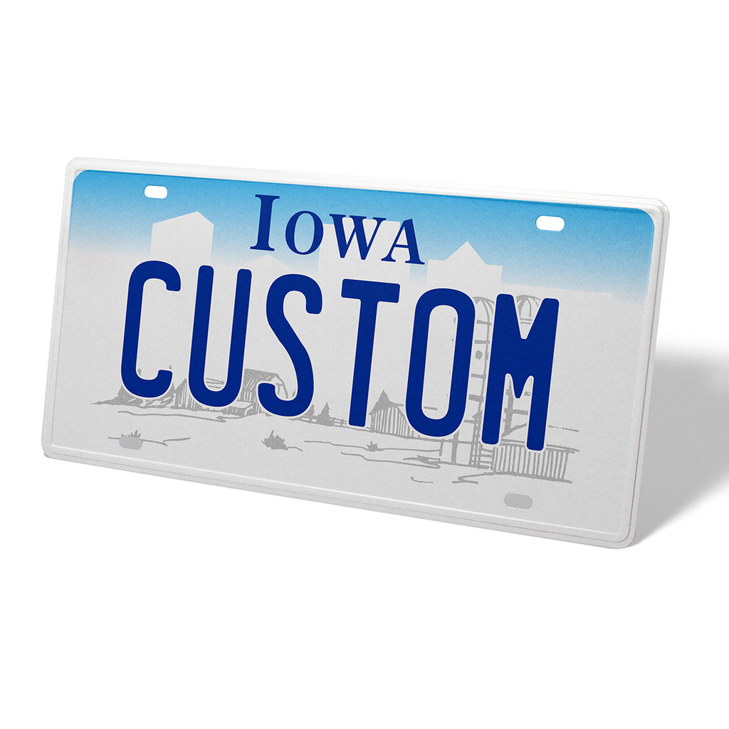 Iowa Metal License Plate